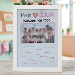 Lámina "Mi Profe" con Foto y Nombres | El Mejor Regalo de Fin de Curso