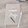 Cuaderno y Bolígrafo "Eres la Mejor Profe" | Regalo Personalizado de Fin de Curso