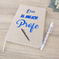 Cuaderno "Eres el Mejor Profe" | Regalo Personalizado Fin de Curso