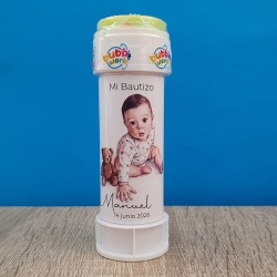 Pompero Bautizo Bebé Osito | Detalle Divertido y Personalizado