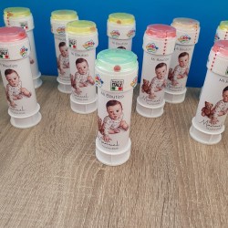 Pompero Bautizo Bebé Osito | Detalle Divertido y Personalizado