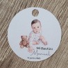 Etiqueta Personalizada Niño con Oso de Peluche | Detalles de Eventos