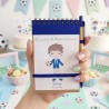 Cuaderno A6 y Bolígrafo Niño Comunión Fútbol | Regalo Personalizado