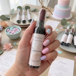 Sacacorchos Forma de Botella "Acuarela Beige" | Detalle Elegante y Neutro