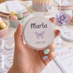 Espejo de Bolso "Mariposa" | Detalle Personalizado y Coqueto