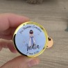 Bálsamo Labial en Lata "Niña Comunión con Lazo Azul" | Detalle Personalizado