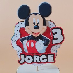 Cake Topper 3D Mickey Disney | Decoración de Tartas Personalizada