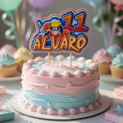 Cake Topper 3D Naruto | Decoración de Tartas Personalizada Anime