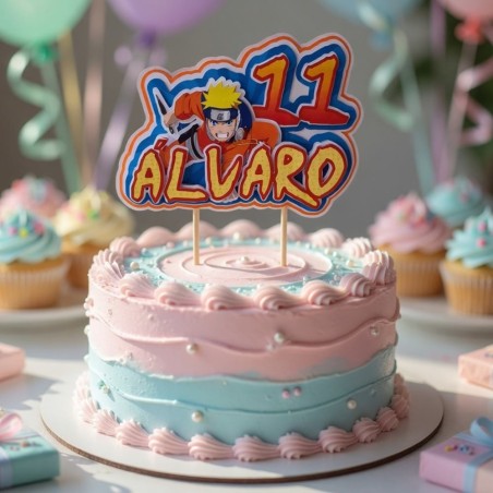 Cake Topper 3D Naruto | Decoración de Tartas Personalizada Anime