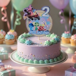 Cake Topper 3D Inside Out (Del Revés) Disney | Decoración de Tartas