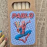 Caja Pequeña de Lápices de Colores Spiderman | Detalle Útil y Divertido