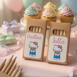 Caja Pequeña de Lápices de Colores Hello Kitty | Detalle Dulce y Útil