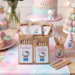 Caja Pequeña de Lápices de Colores Hello Kitty | Detalle Dulce y Útil