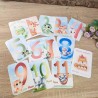Tarjetas Cuenta Meses Recién Nacido Animales | Milestone Cards Bebé
