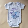 Body de Bebé Manga Corta Dumbo Disney | Ropa Personalizada