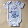 Body de Bebé Manga Corta Dumbo Disney | Ropa Personalizada