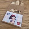 Caja Grande de Lápices de Colores Blancanieves Disney | Regalo Creativo