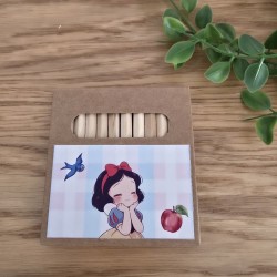 Caja Grande de Lápices de Colores Blancanieves Disney | Regalo Creativo