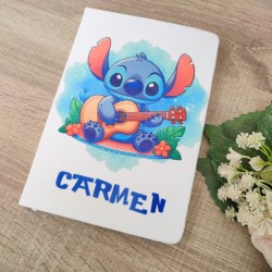 Cuaderno Blanco Stitch Disney Personalizado | Papelería Bonita
