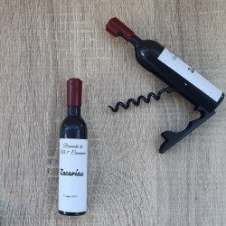 Sacacorchos Sencillo para Botella de Vino | Detalle Personalizado Elegante