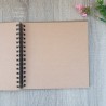 Libro de Firmas Kraft Niña Comunión 20x20 cm | Álbum Personalizado