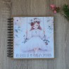Libro de Firmas Kraft Niña Comunión 20x20 cm | Álbum Personalizado