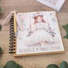 Libro de Firmas Kraft Niña Comunión 20x20 cm | Álbum Personalizado