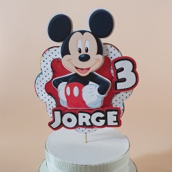 Cake Topper 3D Mickey Disney | Decoración de Tartas Personalizada