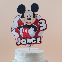 Cake Topper 3D Mickey Disney | Decoración de Tartas Personalizada
