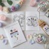 Libro de Colorear para Bodas A6 + Caja de Colores | Detalle Infantil Elegante