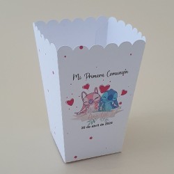 Palomitero Stitch y Angel Disney Personalizado | Mesas Dulces