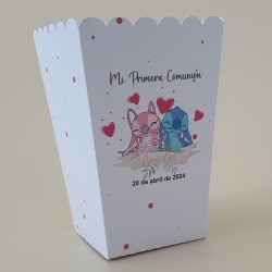 Palomitero Stitch y Angel Disney Personalizado | Mesas Dulces