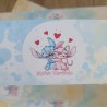 Etiqueta Adhesiva Stitch y Angel Disney Acuarela | Botella de Agua