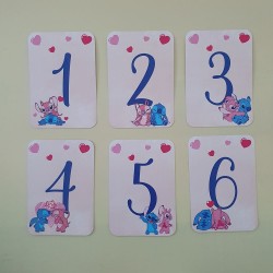 Mesero Stitch Disney Personalizado | Cartel de Mesa para Eventos