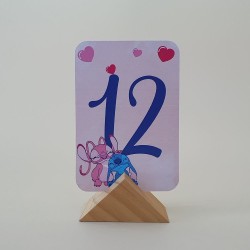 Mesero Stitch Disney Personalizado | Cartel de Mesa para Eventos