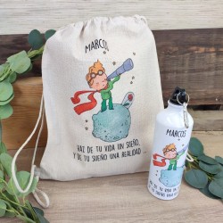Pack Regalo El Principito Telescopio | Mochila/Tote + Botella Personalizada