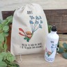 Pack Regalo El Principito Pájaros | Mochila/Tote + Botella Personalizada