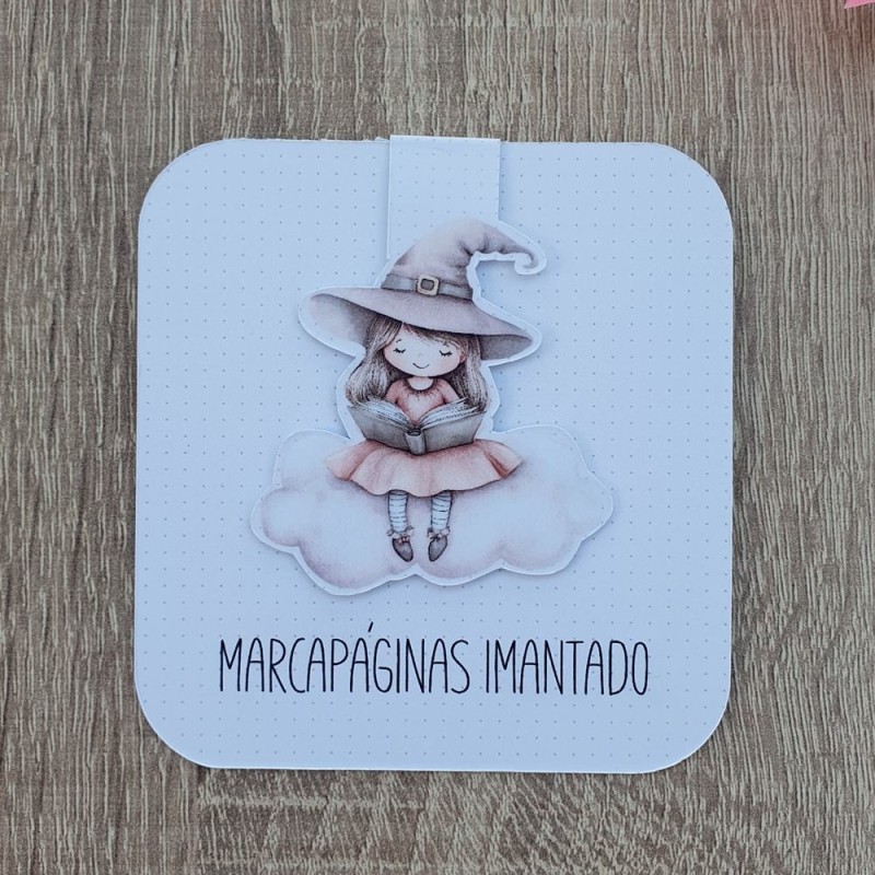 Marcapáginas Imantado Bruja Lectora | Detalle Mágico para Libros