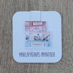 Marcapáginas Imantado Libros / Pilas de Libros | Accesorio Literario Cuqui