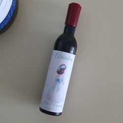 Sacacorchos Personalizado Niña de Comunión Lazo Azul | Regalo Útil