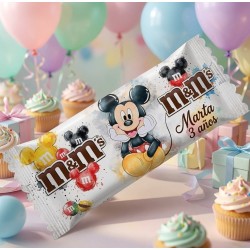 Bolsa de M&M'S Mickey Acuarela Disney | Detalle Dulce y Elegante
