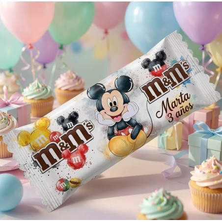 Bolsa de M&M'S Mickey Acuarela Disney | Detalle Dulce y Elegante