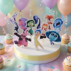 Minis Cake Toppers Inside Out (Del Revés) Disney | Decoración Temática
