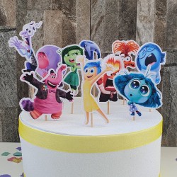 Minis Cake Toppers Inside Out (Del Revés) Disney | Decoración Temática