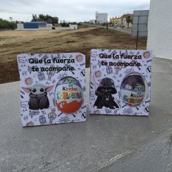 Tarjeta para Huevo Kinder Sencillo Star Wars | Detalle Galáctico