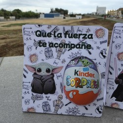 Tarjeta para Huevo Kinder Sencillo Star Wars | Detalle Galáctico