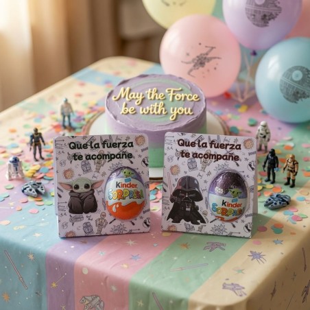 Tarjeta para Huevo Kinder Sencillo Star Wars | Detalle Galáctico