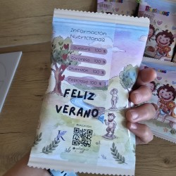 Bolsa de Galletas Mini Huevos de Dinosaurio | Detalle Prehistórico Cuqui