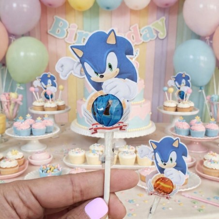 Chupa Chups Sonic Personalizado | Detalle Gamer y Dulce