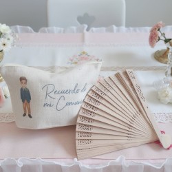 Pack Especial: Abanico de Madera + Neceser Niño Comunión